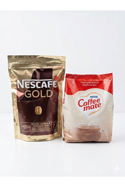 Nescafe Gold 200Gr Coffe Mate 500 Gr Süt Tozu