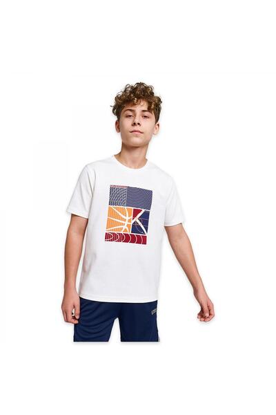 Lescon 26B-3053 Kısa Kol T Beyaz Erkek Çocuk T-Shirt