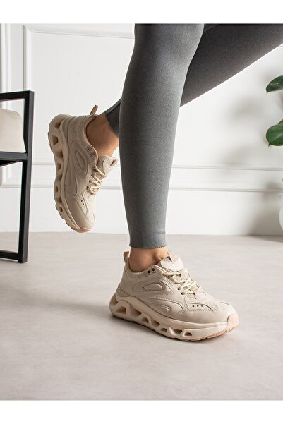 ALEMDAR AYAKKABI Γυναικεία Αθλητικά Παπούτσια Chunky Cream