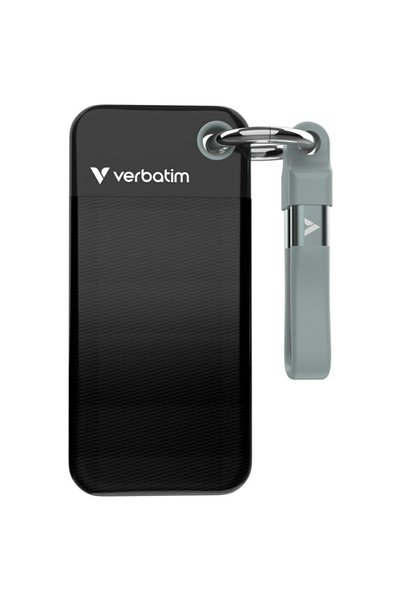 Verbatim SSD Portabil de Buzunar 2TB USB 3.2 Gen 2 Breloc Negru/Gri