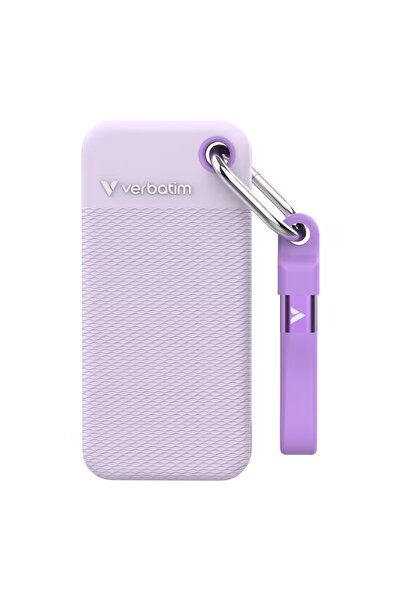 Verbatim SSD extern portabil de buzunar 1TB USB-C 3.2 Gen 2 Alb/Violet