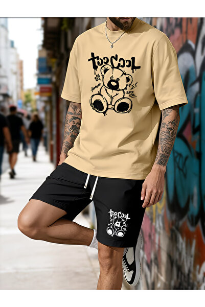 Nivorix Too Cool Printed Soft Short Sleeve Top and Shorts Set