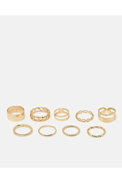 REDTAG Women Gold Embellished Ring Set