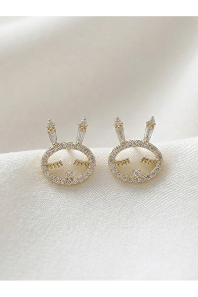 GKCBijoux Xuping Special Series Zircon Stone Cute Rabbit Figure Earrings