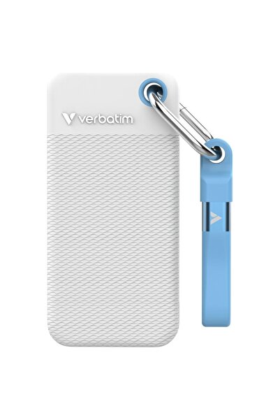 Verbatim Φορητό SSD τσέπης 1TB USB-C 3.2 Gen 2 Μπρελόκ Λευκό/Μπλε