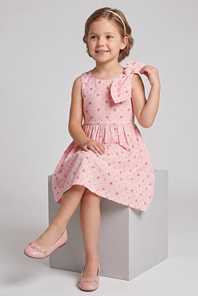 Dmb Κοριτσίστικο φόρεμα από ύφασμα μπροντέ με μοτίβο λουλουδιών