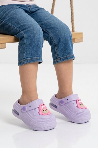 WALKWAY Lila Eva Ελαφριές εύκαμπτες παντόφλες Sabo για κορίτσια 2316 B-P