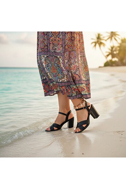 OEM Κομψά γυναικεία πέδιλα με τακούνι, ευέλικτα, μινιμαλιστικού σχεδιασμού, R...