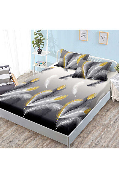 Pucioasa Bed sheet set with elastic and 2 pillowcases 50x70 cm, Finet, AURA-1286