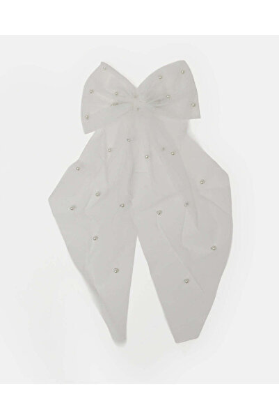 REDTAG Women White Bow Hair Clip