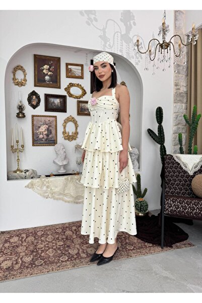 conconmoda Sernu Gül Detaylı Elbise