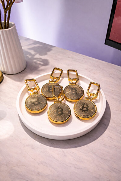 Yürük Bitcoin Tasarımlı Metal Çakmak Anahtarlık – Şık & Dayanıklı Lüks Model