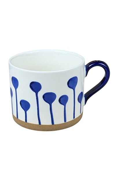 Trim Cană Ceramică Blue Nordic Alb 380 ml