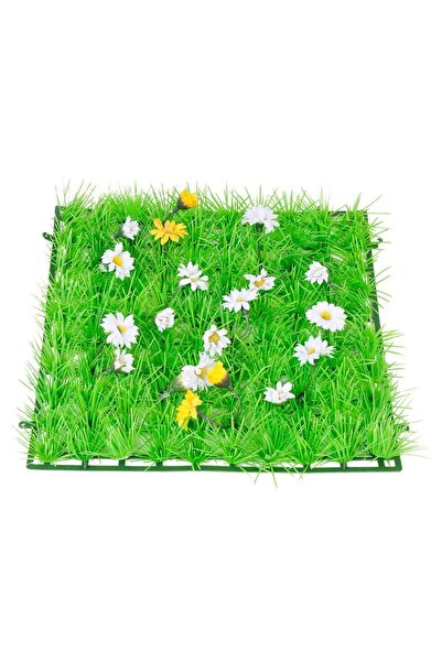 ZanaCasei Τεχνητό Πλαστικό Γκαζόν με Λουλούδια 25x25εκ.