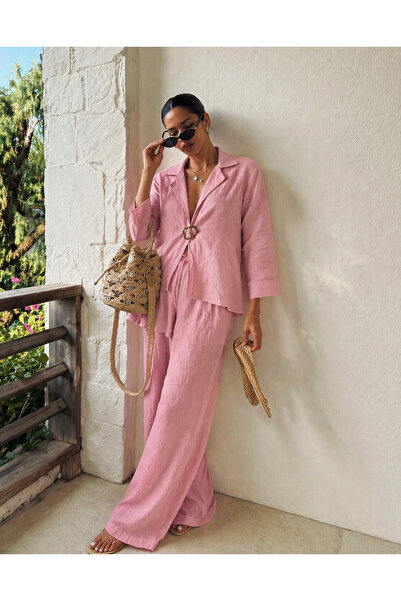 Markazzi Σετ πουκάμισου με κουμπιά και λεπτομέρεια με κούμπωμα στο μπροστινό ...