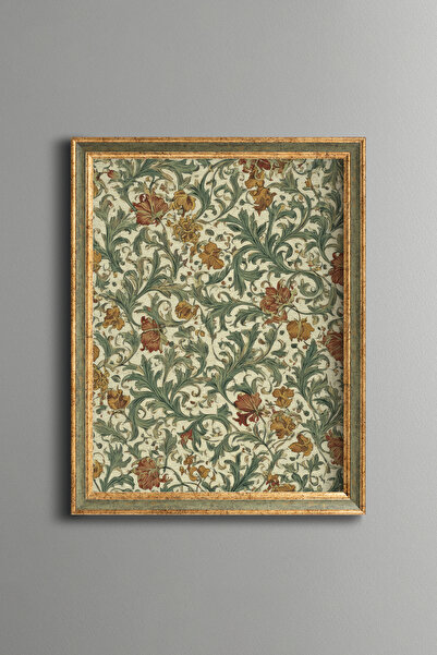 Retro Floral Patterns - Vintage Patterned Frame - Slim Pattern