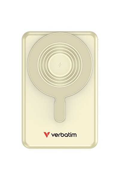 Verbatim Charge n Go 10000mAh Power Bank 18W, 15W Ασύρματη Φόρτιση, Χρυσό