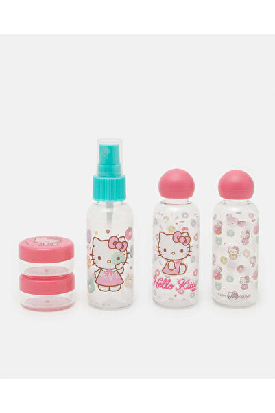 REDTAG Clear Hello Kitty Travel Ziplock Bottle Set (5 Piece)