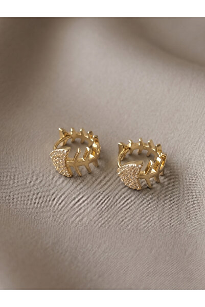 316L Fishbone Minimal Steel Earrings