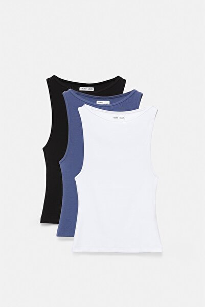 Pull & Bear 3'lü tank top paketi