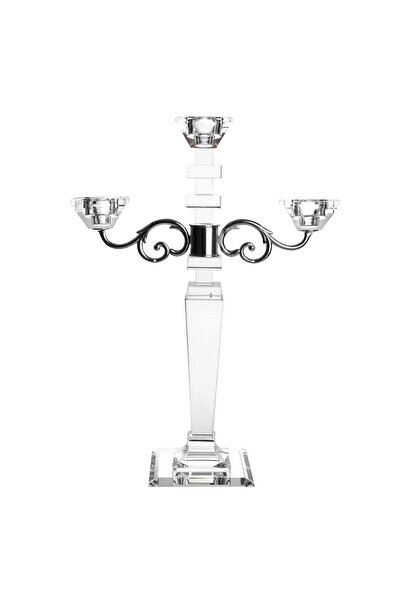 OEM Γυάλινο κηροπήγιο για 3 κεριά  "Brilliant "