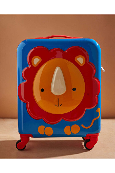 REDTAG Kids Blue 21-Inch ABS Trolley Case