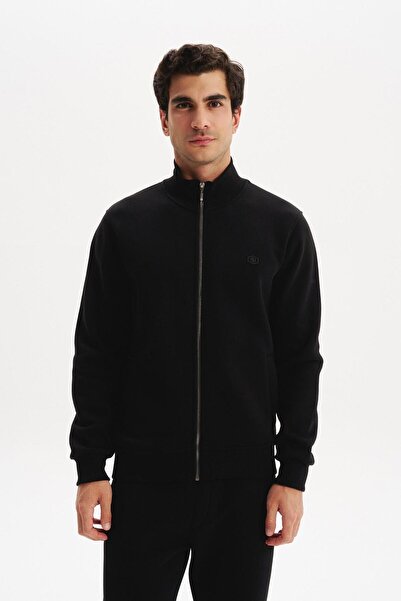 Arma Ar-Ma Men's Full Zipper Sweatshirt Unprinted Basic Fleto Pocketed High C...