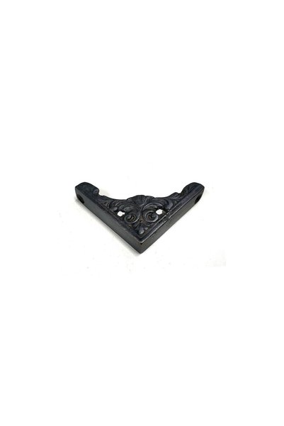 Toptan Bulurum Antique Style Decorative Brass Corner Ornament 58X58 Mm, Oxide