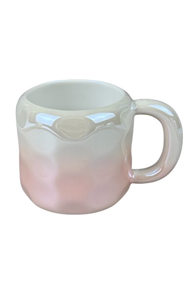 OEM Κεραμική κούπα  "Ροζ Ντεγκραντέ ", 400 ml