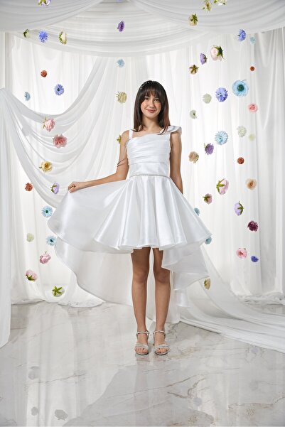 Kanilla Βραδινό φόρεμα για κορίτσια Κρέμα 10-15 ετών