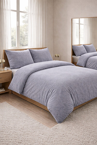 MUK's Σετ Παπλωματοθήκη Διπλό 4 τεμαχίων με Ελαστικό Σεντόνι, Σετ Άνεσης Μαλα...