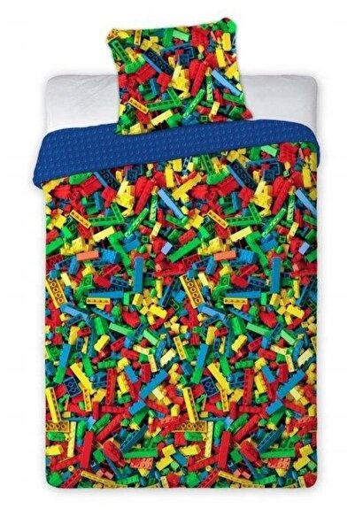 Faro Set de lenjerie de pat, FARO, Cărămizi Blocuri, 100% Bumbac, 160x200cm, ...