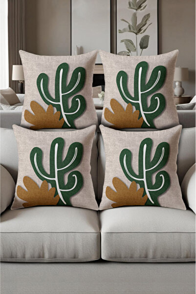 patron halı Digital Printed Soft Textured 4-Piece Throw Pillow Cover Set (43X...