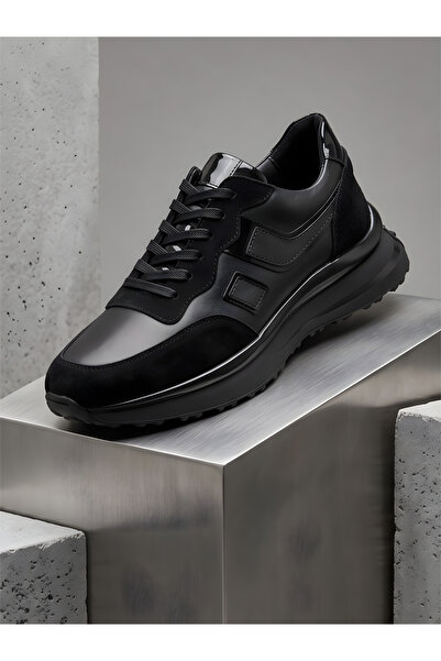 CRC AYAKKABI Men's Black 100% Genuine Calf Leather Eva Sole Orthopedic Comfor...
