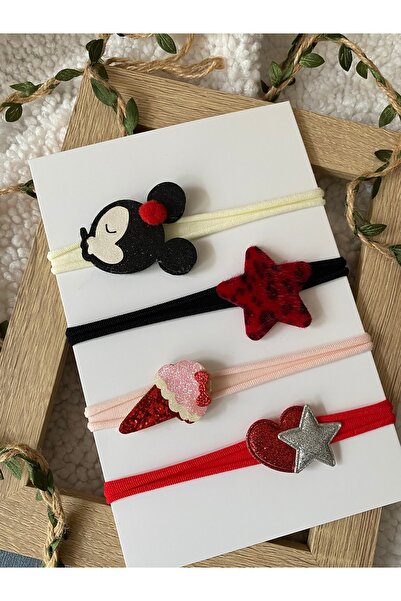 Miniko Butik Minnie Mouse Concept Hair Band Set of 4