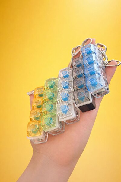 CUFFCUFFTOYS klik klick ışıklı klavye 8x3cm 1 adet