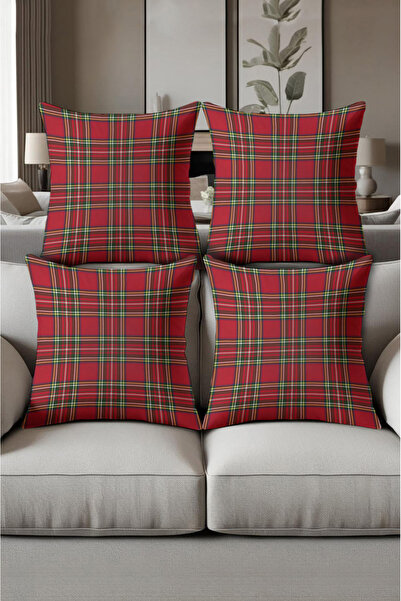 patron halı Digital Printed Soft Textured 4-Piece Throw Pillow Cover Set (43X...