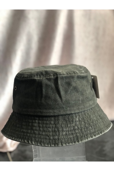 MEESÇanta Unisex Yıkanmış Denim Bucket Şapka