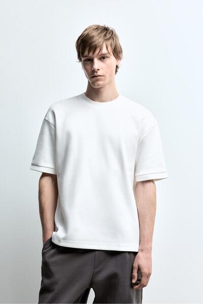 LEFTIES Kalın interlok t-shirt