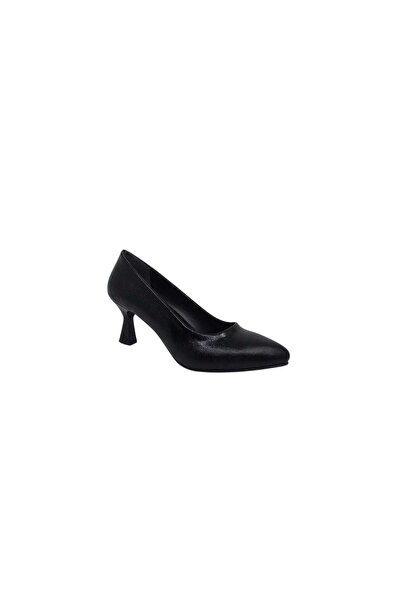 Zerhan 239 Women's Black Low Thin Heeled Shoes
