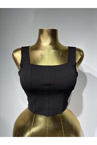362 Fashion Butik Triko Korse Crop