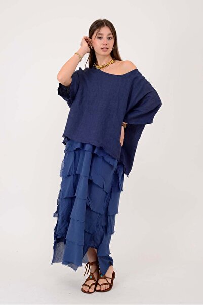 Park Moda E20831 ΠΟΛΥΣΤΡΩΜΑΤΟ ΛΙΝΟ ΦΟΡΕΜΑ