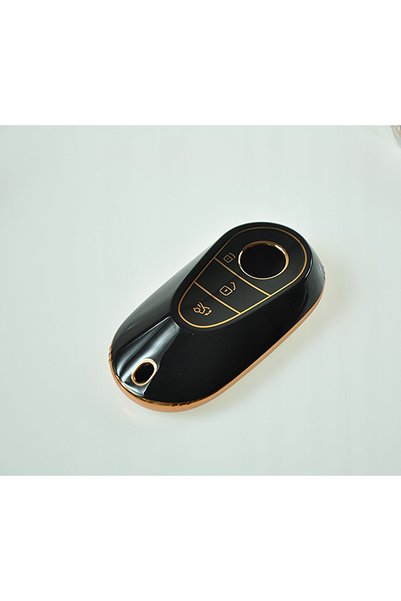 Global Dünya Gümrük Key Case Cover for Mercedes C S Class W206 W223 S350 C260 C300-Black