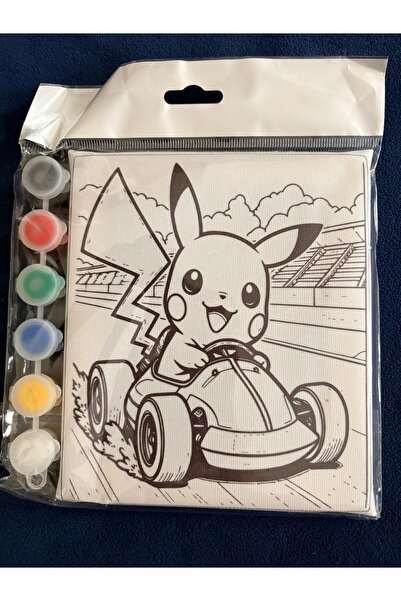 SOFT Pikachu Pokemon 3D Taş Boyama Seti