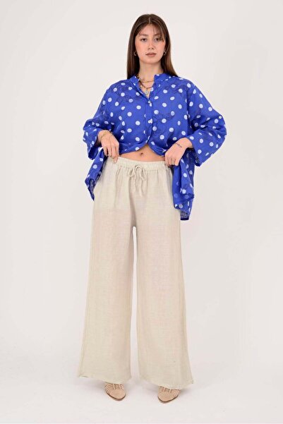 Park Moda 30484 ΛΙΝΟ ΠΑΝΤΕΛΟΝΙ ΜΕ ΕΛΑΣΤΙΚΗ ΜΕΣΗ