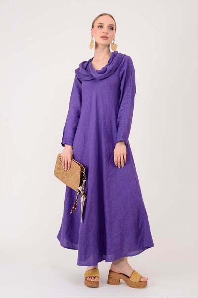 Park Moda E20162 ΦΟΡΕΜΑ ΚΑΜΛΕΡΑΝ ΜΕ ΓΙΑΚΑ ΣΑΛΙ ΚΑΙ ΛΙΝΟ ΥΛΙΚΟ