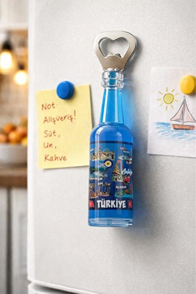 Hd Marketim Magnetli Şişe Açacağı Türkiye Temalı Buzdolabı Süsü Açacak Hediye...