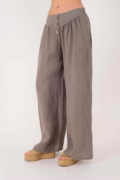 Park Moda M208 ΛΙΝΟ ΠΑΝΤΕΛΟΝΙ ΜΕ ΛΕΠΤΟΜΕΡΕΙΕΣ ΚΟΥΜΠΩΜΑΤΩΝ