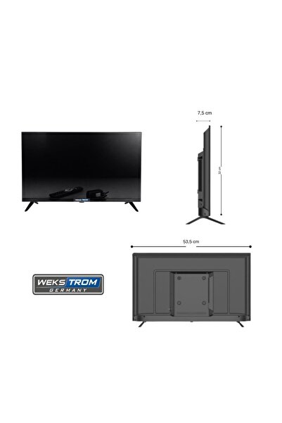 wekstrom germany Wekstorm Germany 12 Volt 24 İnç Smart Google Televizyon