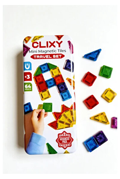 Ucuzuna Bak Mini Manyetik Bloklar 64 Parça Travel Set